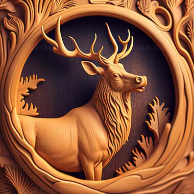 3D model st elk (STL)